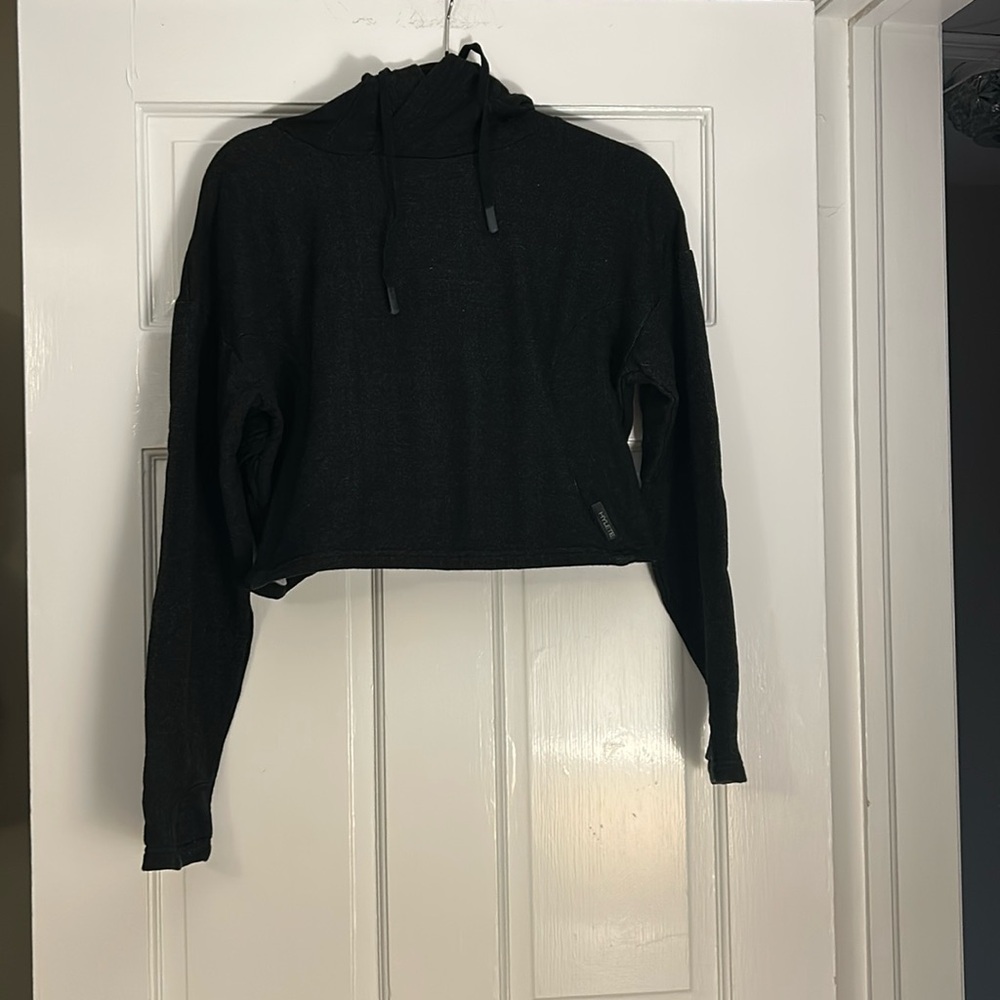 HYLETE Hoodie Black Cropped Size Small